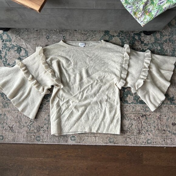 Club Monaco Cream Cashmere Sweater - Picture 2 of 7